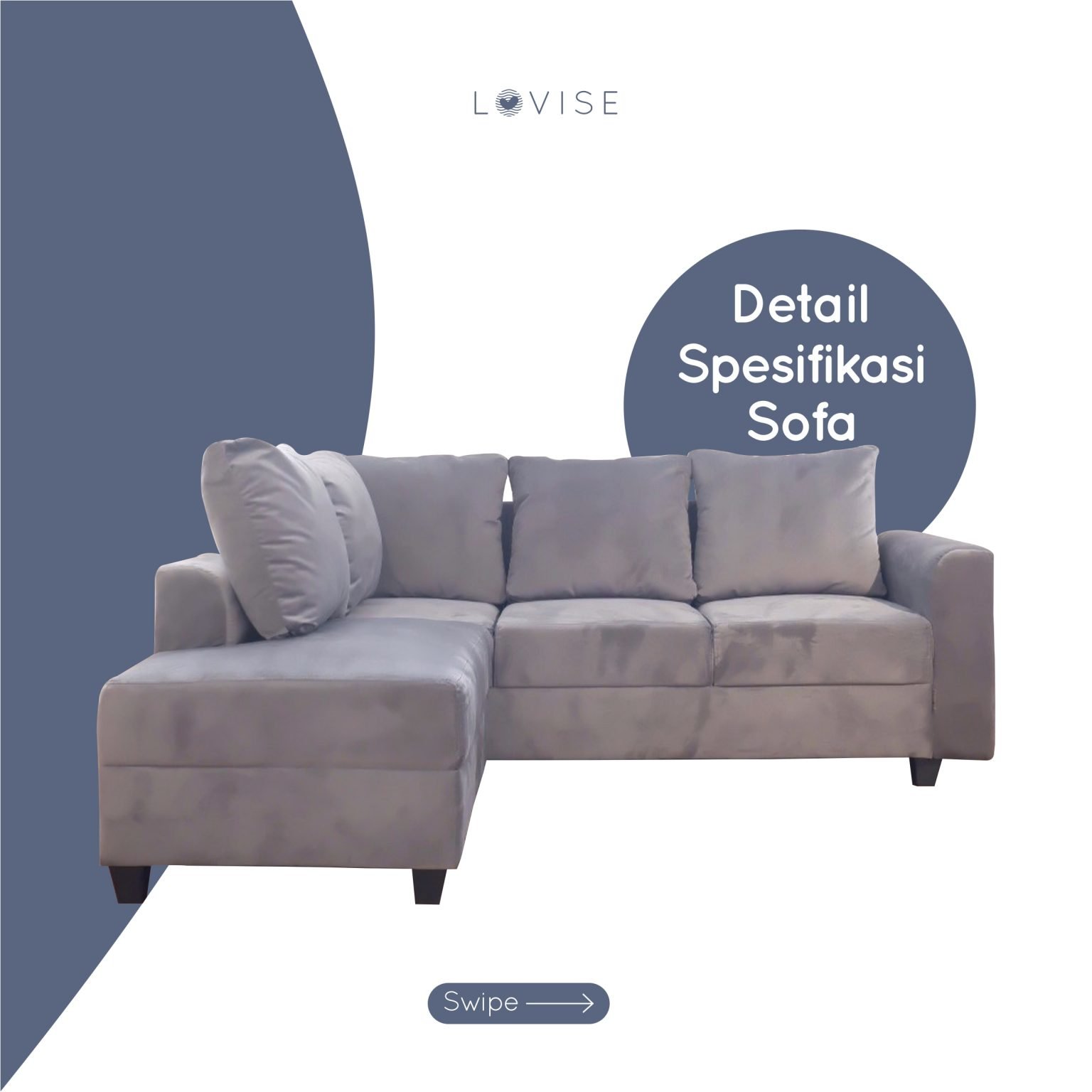 Best Deals! Sofa Sudut Vernanda Prime Lovise Sofa